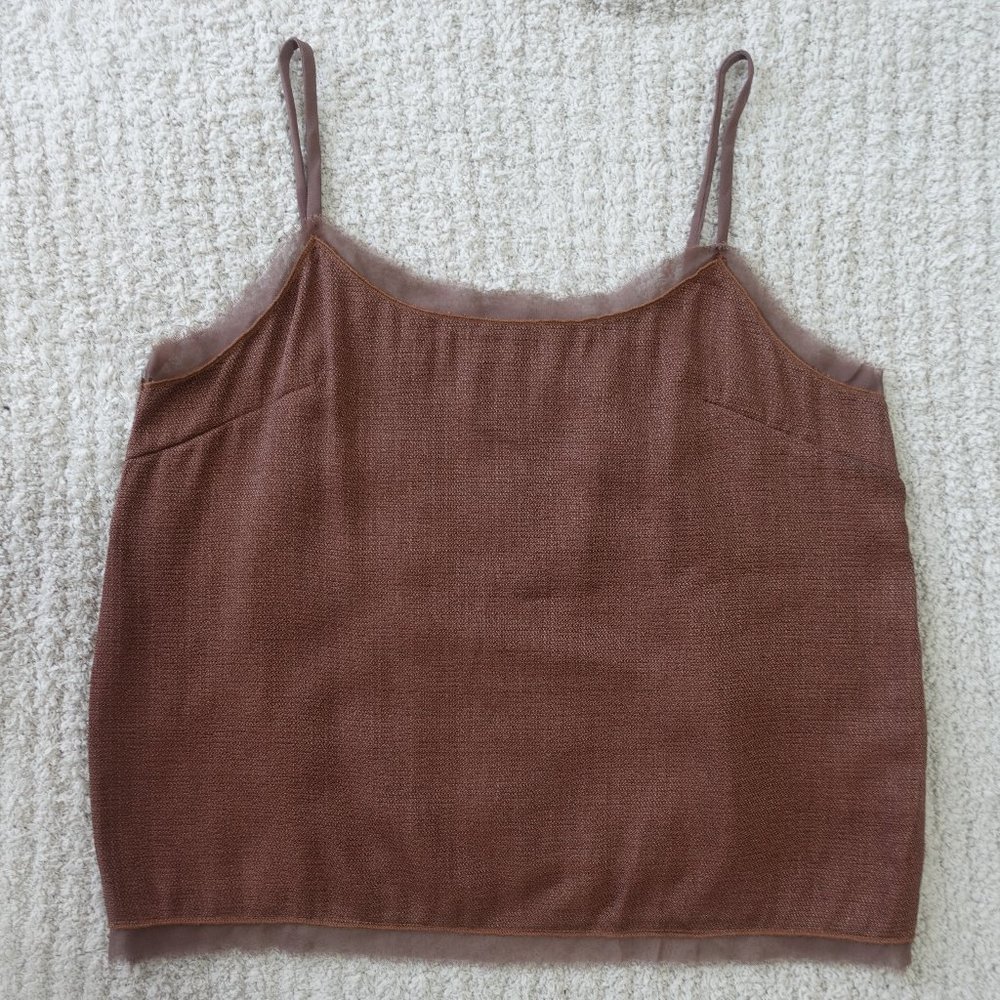 AMERI Brown Cami Top Size S